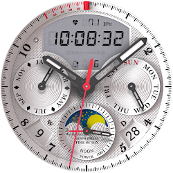Moonphase Day-Date Watch Face
