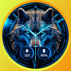 Wolf Watch Face: Wear OS PRO